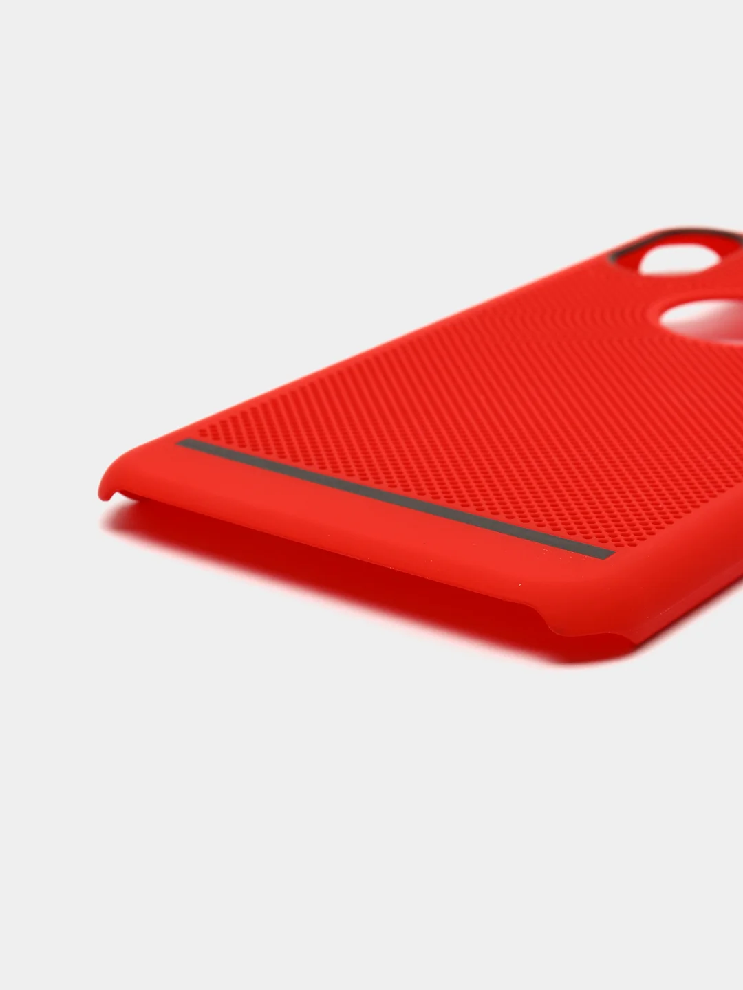 Красный iphone X / XS чехол пластиковый с перфорацией