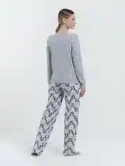Серебряный пижама женская серая, Modelini