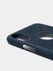 Синий iphone  X / XS чехол пластиковый с перфорацией