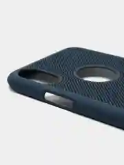 Синий iphone  X / XS чехол пластиковый с перфорацией