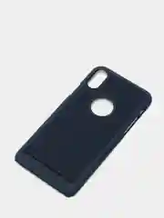 Синий iphone  X / XS чехол пластиковый с перфорацией