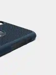 Синий iphone  X / XS чехол пластиковый с перфорацией