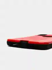 Красный iphone X / XS  чехол силикон + пластик с эффектом "металлик"