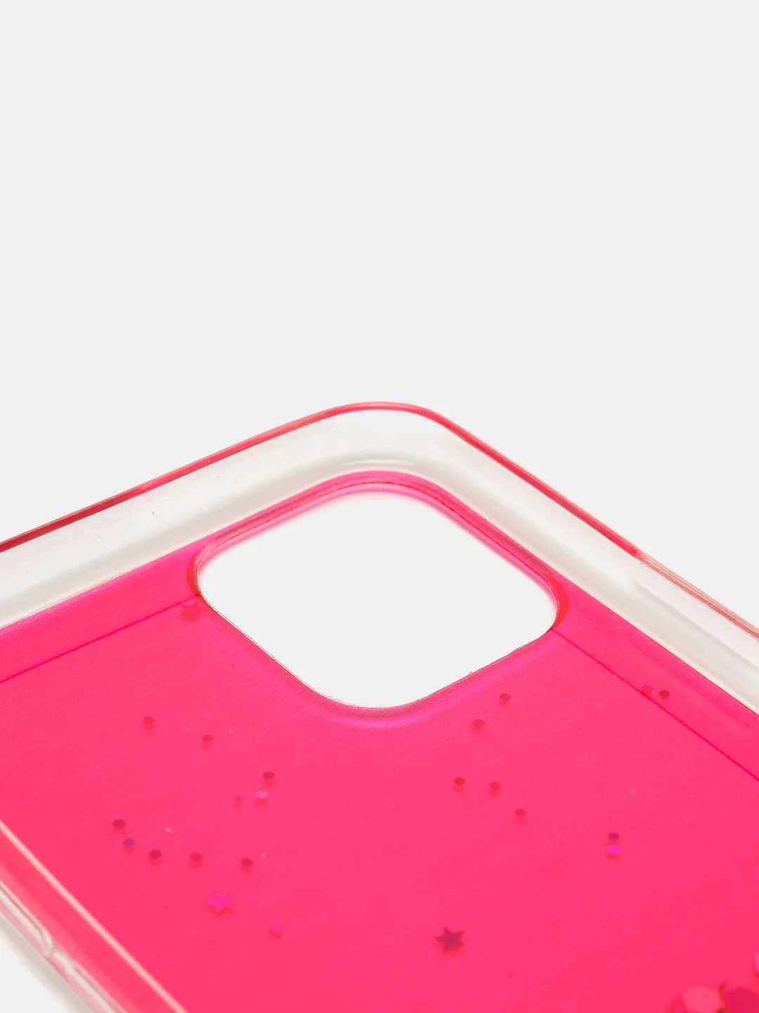 Розовый чехол пластиковый iPhone 11 Pro, 11 Pro Max, с блестками