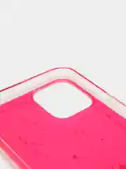 Розовый чехол пластиковый iPhone 11 Pro, 11 Pro Max, с блестками
