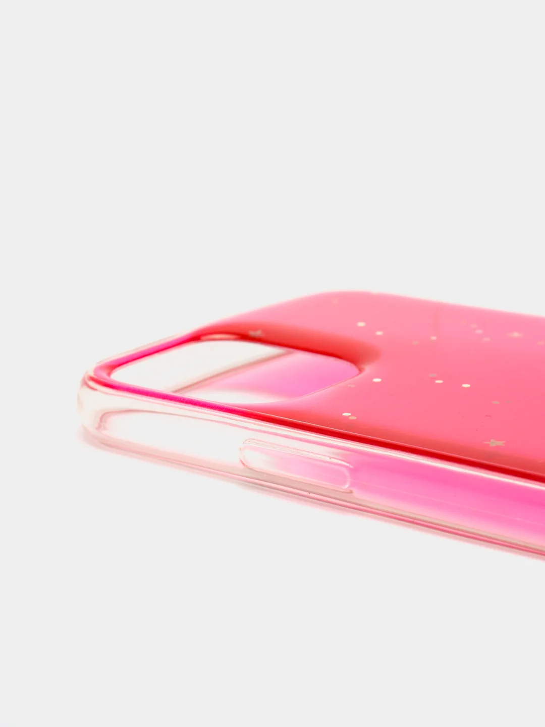 Розовый чехол пластиковый iPhone 11 Pro, 11 Pro Max, с блестками