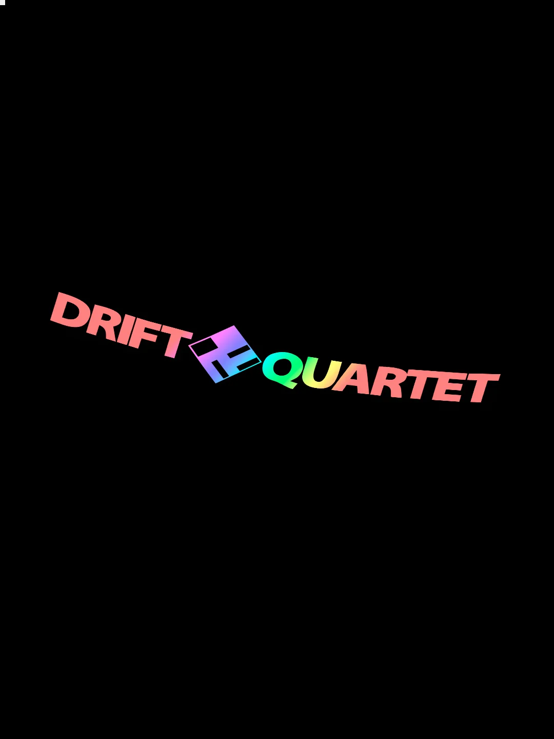 Ледяной наклейка на авто DRIFT QUARTET (2 цвета) белый и перевающаяся голография
