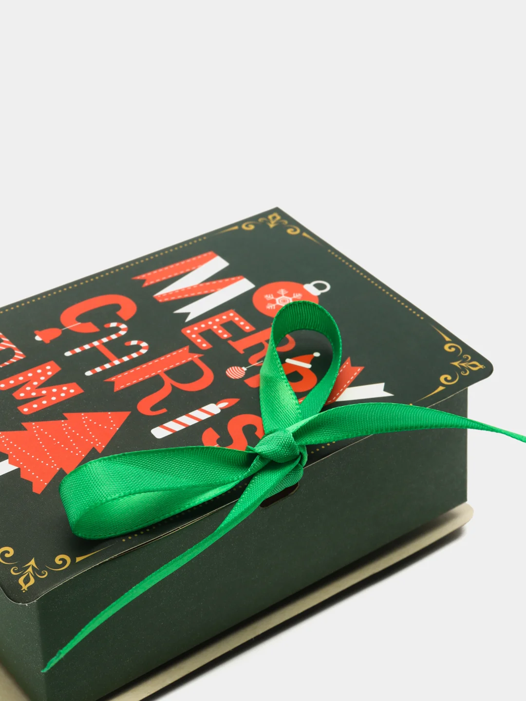 Зеленый самосборная коробка в виде книги