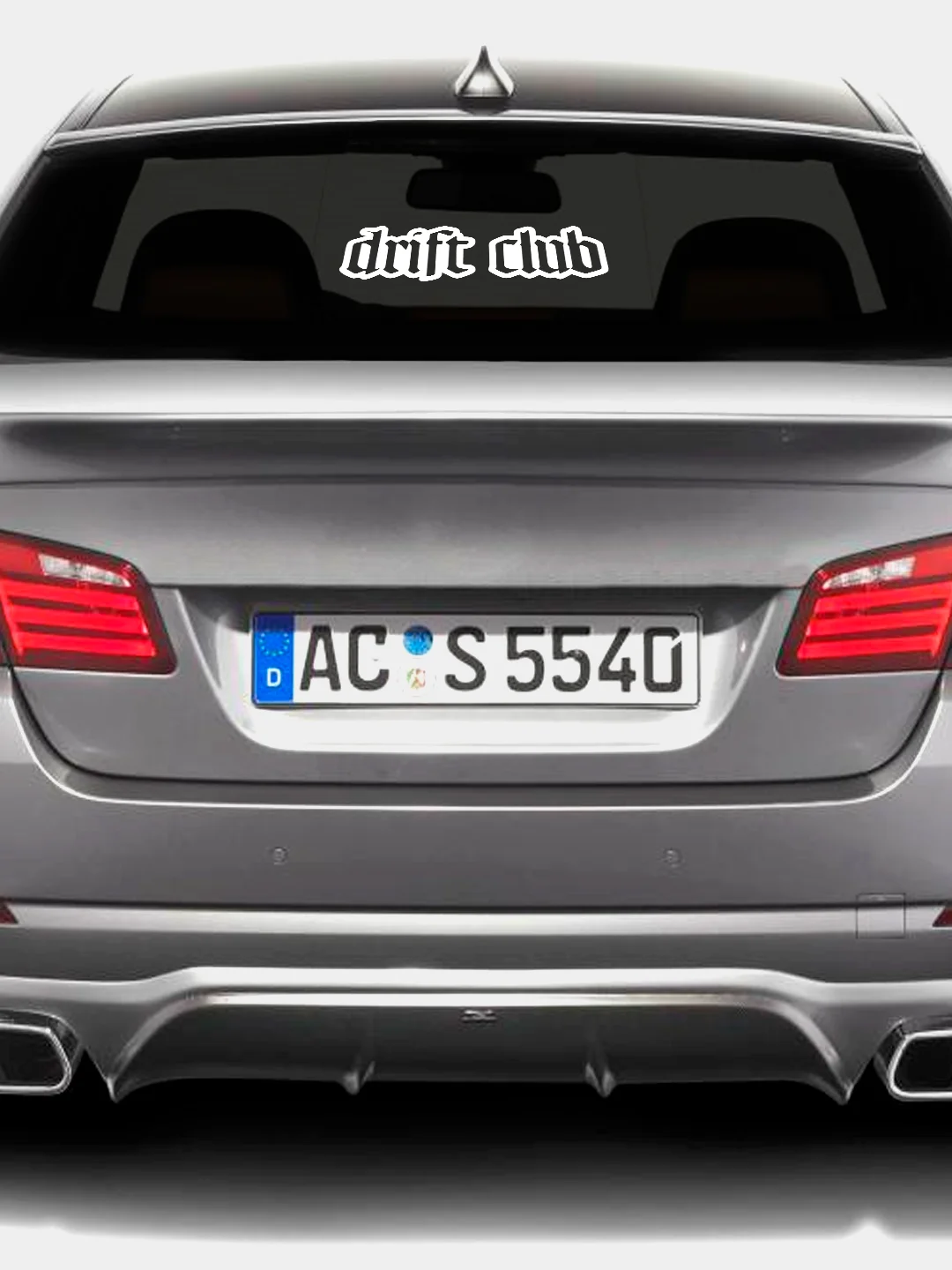 Белый наклейка на авто DRIFT CLUB (2 цвета) белый и перевающаяся голография