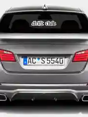 Белый наклейка на авто DRIFT CLUB (2 цвета) белый и перевающаяся голография