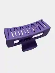 Фиолетовый заколка краб матовая для волос