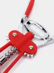 Красный штопор металл-хром