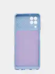 Голубой чехол с раздвижным окном для Samsung A22 4G / M22 / M32