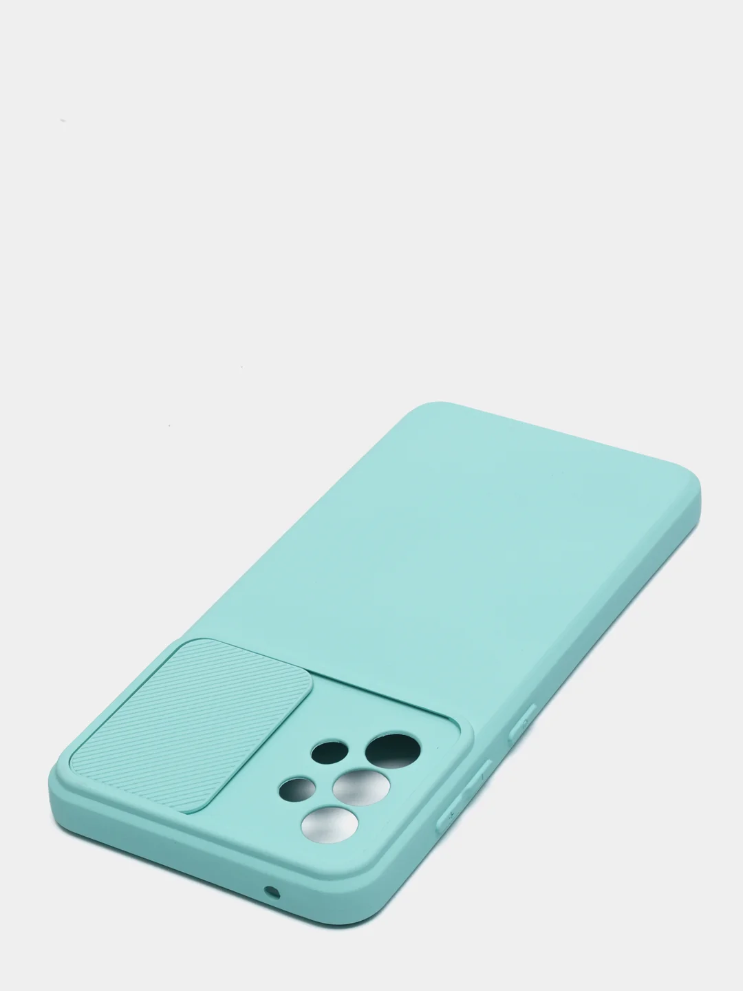 Бирюзовый чехол с защитой камеры раздвижное окно Samsung A52