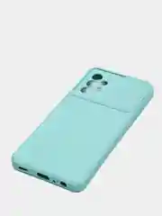 Бирюзовый чехол с защитой камеры раздвижное окно Samsung A52