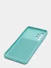 Бирюзовый чехол с защитой камеры раздвижное окно Samsung A52