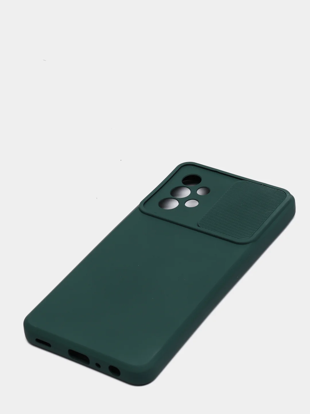 Зеленый чехол с защитой камеры раздвижное окно Samsung A52
