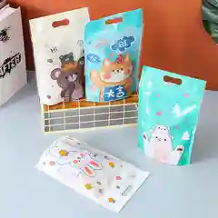 Бежевый упаковочный пакет zip lock для подарков, сладостей, hand made