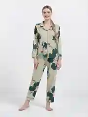 Зеленый пижама женская, костюм домашний
