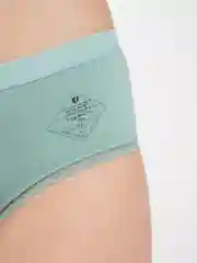 Мятный женские хлопковые трусы слипы