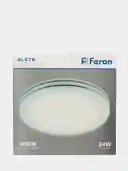 Светодиодный светильник накладной Feron AL579 28780 тарелка 24W 4000K белый