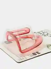 Розовый держатель для губки на присоске