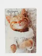 Бежевый обложка для паспорта