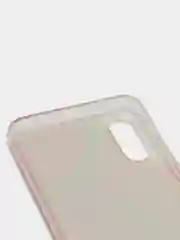 Кораллово-розовый чехол "Переливашка" для SAMSUNG A02, с жидкими блёсточками