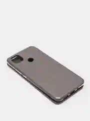 Серебряный чехол книжка Xiaomi Redmi 9C, Redmi 9C NFC, Redmi 10A, Poco C3 с функцией подставки