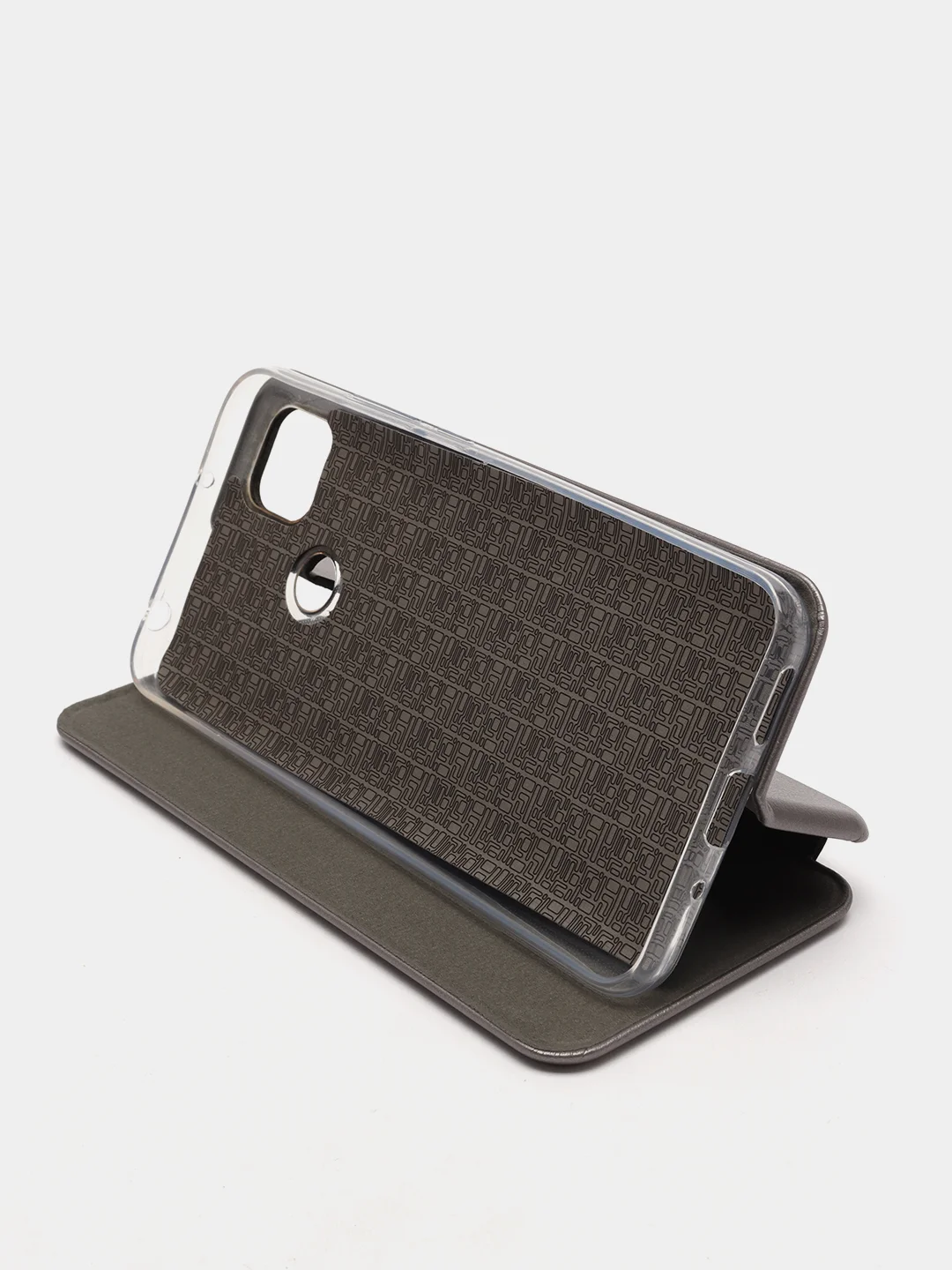 Серебряный чехол книжка Xiaomi Redmi 9C, Redmi 9C NFC, Redmi 10A, Poco C3 с функцией подставки