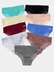 Белый трусы женские с кружевом