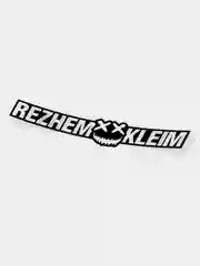 Черный переливающаяся наклейка на стекло машины REZHEM KLEIM