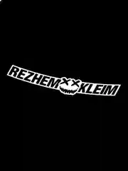 Белый переливающаяся наклейка на стекло машины REZHEM KLEIM