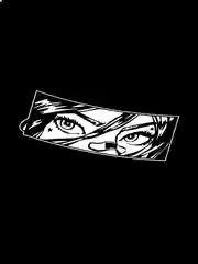 Белый девушка из комикса с пластырем", наклейка без фона, Patch girl