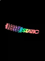 Ледяной static - наклейка на авто - белый и переливающийся стикер