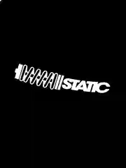 Белый static - наклейка на авто - белый и переливающийся стикер