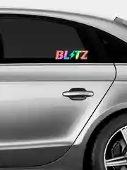 Ледяной наклейка на авто BLITZ (2 цвета) белый и перевающаяся голография