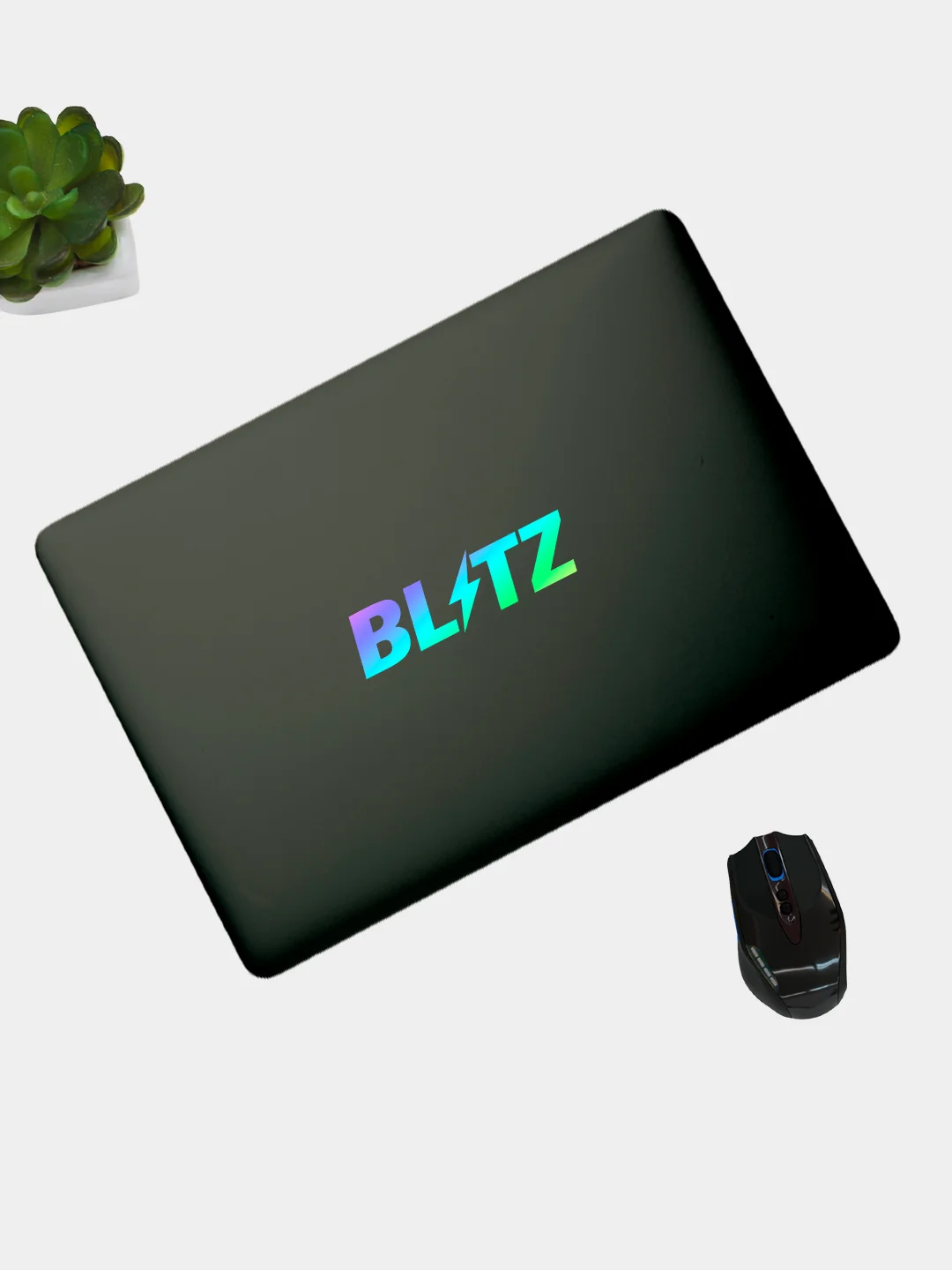 Ледяной наклейка на авто BLITZ (2 цвета) белый и перевающаяся голография