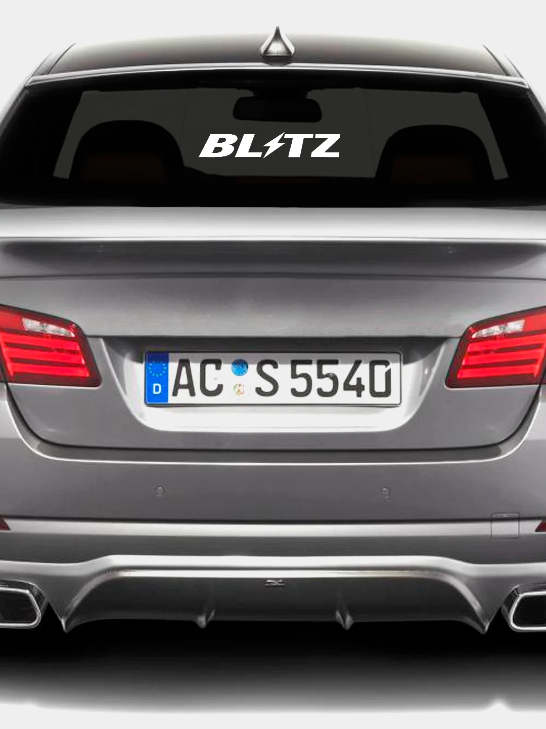 Белый наклейка на авто BLITZ (2 цвета) белый и перевающаяся голография