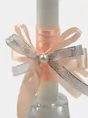 Семейный очаг персиковый, с кружевом