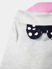 Серый меланж костюм спортивный из футера для девочки LOKKI, 2131 CUTE, Girls rule
