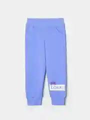 Голубой костюм спортивный из футера для девочки LOKKI, 2131 CUTE, Girls rule