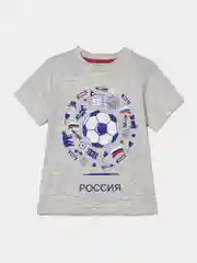 Футболка детская для мальчика LOKKI, 2110-070, Россия, Полоска желтый, красный, джинс