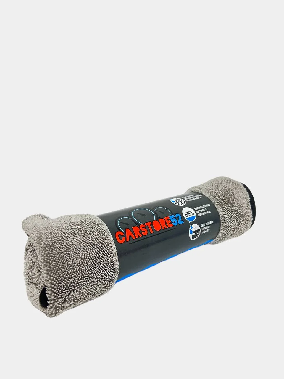 Серый протирочное полотенце из микрофибры CarStore52 50x60см