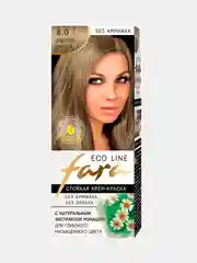 Краска для волос Fara Eco Line, тон 8.0, светло-русый