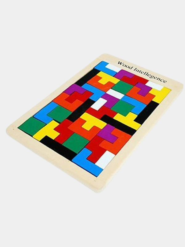 Тетрис пазл деревянная игрушка/головоломка/"Wood Intellegence"