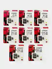 Карта памяти microSD 2-256 Gb Kingston, class 10