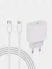 Зарядное устройство для iPhone (блок Type-C, PD, 20W + кабель Type-C/Lightning)
