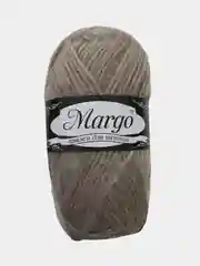 Бежевый меланж пряжа для вязания Margo, акрил с пухом, 230 м, 100 г