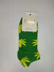 Зеленый носки унисекс с принтами